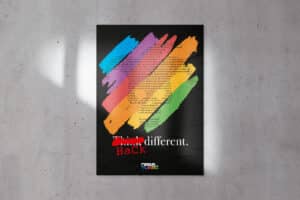 Lámina A3 «HaCk Different» diseñado por Javi Padilla